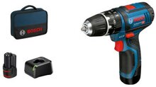 Bosch GSB 12V-15 Schlagbohrs(2x2.0,Bag