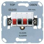 Jung SLA2WW Stereo-Lautsprecher-Anschlussdose