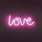 Leuchtendirekt 85021-87 Neon LED Bild Motiv Love pink