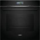 Siemens iQ700 HB776G3B1 Backofen 71 l A+ Schwarz, Edelstahl